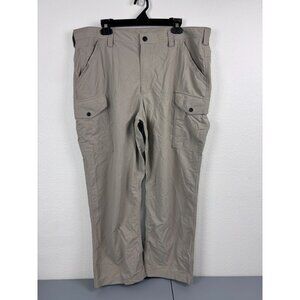 Duluth Trading men's 42x30 khaki‎ 100% nylon cargo lightweight outdoor pants